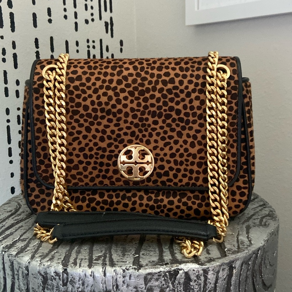 **RARE** Tory Burch Willa small Leopard handbag